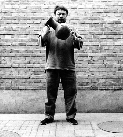 AI WEIWEI, Dropping a Han Dynasty Urn, 1995, three gelatin silver prints, each 148 × 121 cm. Courtesy the artist.