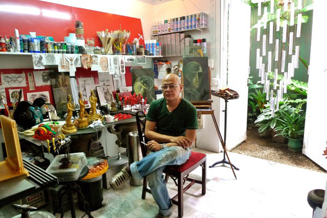 Artist Gabriel Barredo opened the doors to his studio south of Metro Manila before Art Fair Philippines.