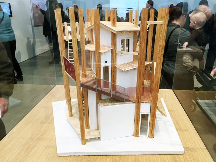 AKIHISA HIRATA, Study model for “Home-for-All” in Rikuzentakata, 2012, wood styrene board and plastic. All photos by Hanae Ko for ArtAsiaPacific.