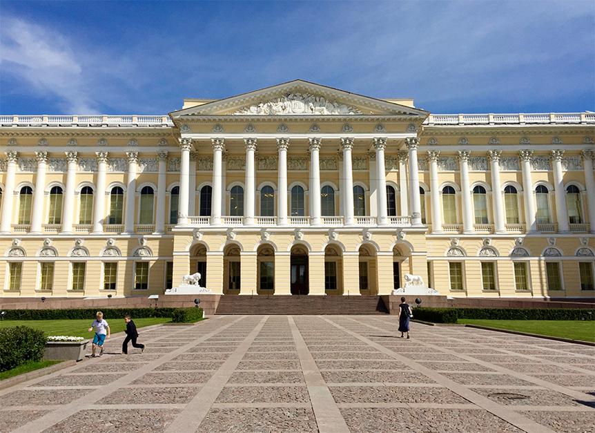 The Mikhailovsky Palace, the main building of the Russian Museum. Formerly the imperial residence of Grand Duke Michael Pavlovich, it took six years to build and was completed in 1825. All photos by Sylvia Tsai for ArtAsiaPacific.