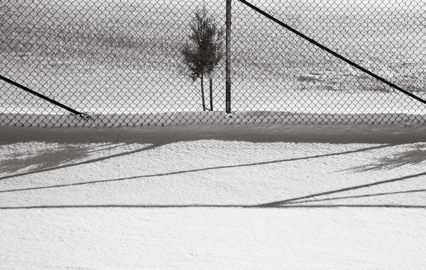 ABBAS KIAROSTAMI, Photographs from the Snow Series, 2002, digital print on rag paper, 57 × 90 cm. Courtesy Rossi & Rossi, Hong Kong.