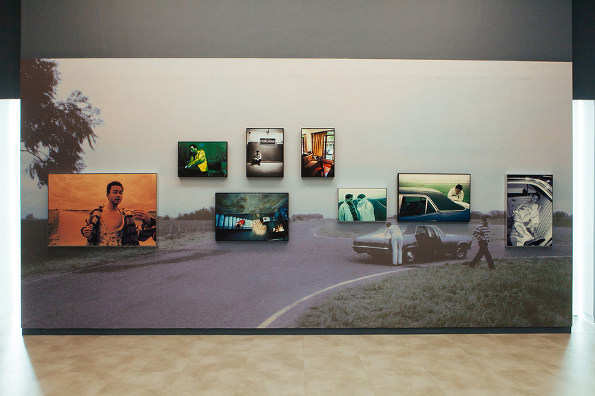 Installation view of WING SHYA’s “Acting Out” at the Shanghai Center of Photography (SCôP), 2017–18. Courtesy Forward Assembly and SCôP.