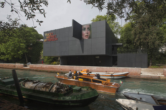 Exterior view of the Australian Pavilion at the 57th Venice Biennale, 2017. Courtesy the artist; Roslyn Oxley9 Gallery, Sydney; and Tyler Rollins Fine Art, New York.