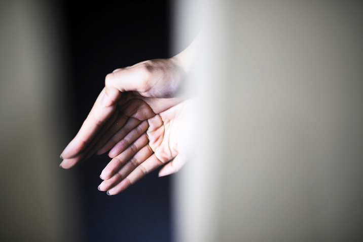 DOREEN CHAN, Hand Model (detail), 2018, inkjet print on fine art paper, wooden wall, dimensions variable.