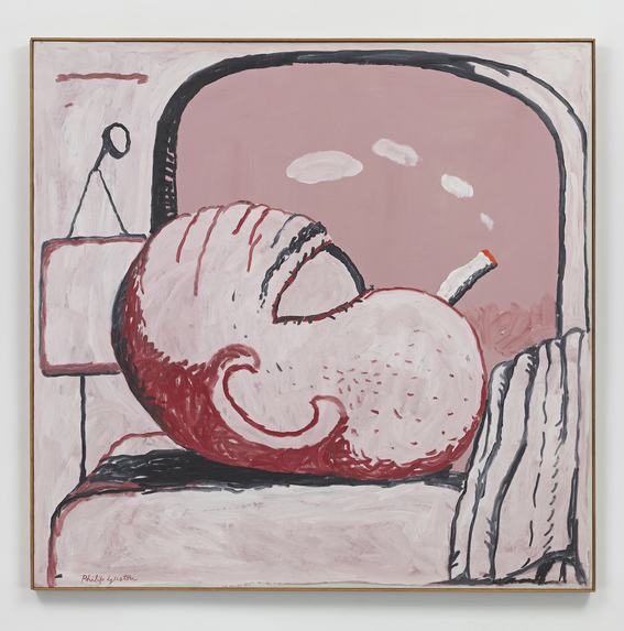 PHILIP GUSTON, Smoking I, 1973, oil on canvas, 137.2 × 134 cm. Photo by Genevieve Hanson.