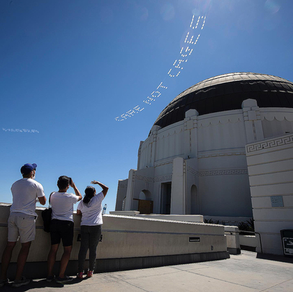 Artists Condemn Immigrant Detention With Skywritten Messages 