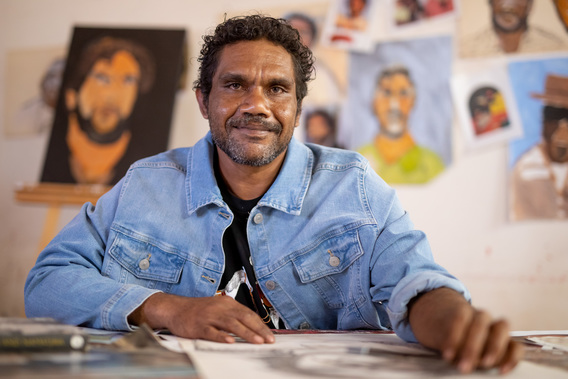 VINCENT NAMATJIRA has won the 2020 Archibald Prize. Courtesy the artist and Iwantja Arts, Indulkana.