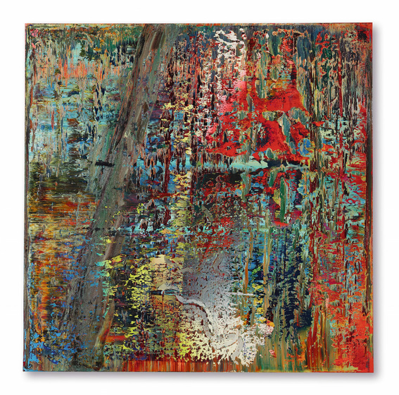 GERHARD RICHTER’s Abstraktes Bild (649-2) (1987) is expected to make USD 15.5–18 million at Sotheby’s Contemporary Art Evening Sale on October 6. Courtesy Sotheby’s.